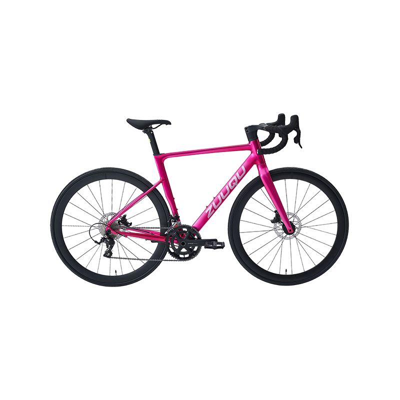 Hyb-047 Rose Pink 700c Alloy Road Bike na may 28c gulong